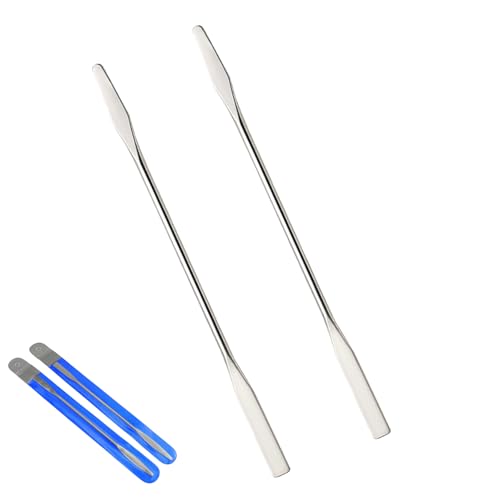 Stainless Steel Makeup Spatula 2 Pcs - Cosmetic & Nail Art Mixing Tool