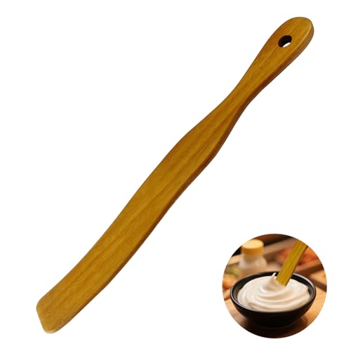 11-Inch Wooden Spatula for Cooking - Ergonomic Sourdough Tool