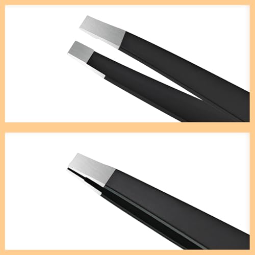 Professional Tweezer Set for Eyebrows & Ingrown Hair Removal - Stainless Steel