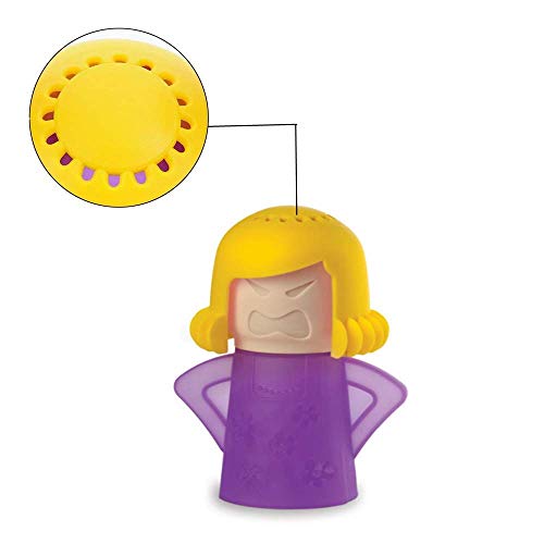 Angry Mama Microwave Steam Cleaner - Heat-Resistant Purple Kitchen Tool