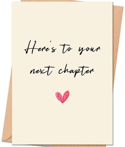 Congratulations Card for Women & Men - Going Away Gift for Coworkers, Variant HZ-041, 5.3 x 8 inches, Eco-Friendly Recycled Paper