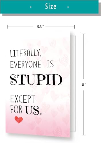 Funny Valentine's Day Card - Sarcastic Humor for Loved Ones