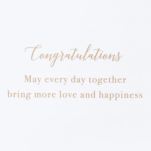 Elegant Handmade Papyrus Wedding Card - Love & Happiness