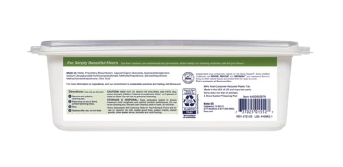 Bona Multi-Surface Wet Cleaning Pads - 12-Pack Unscented Floor Mop Refills