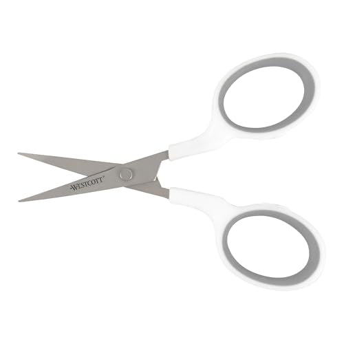 Westcott 4" Titanium-Bonded Embroidery Scissors for Crafting