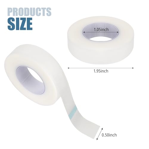 PE Eyelash Extension Tape - Breathable Micro-Hole Lash Tape 4 Rolls