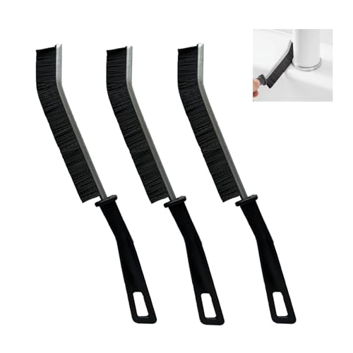 Crevice Cleaning Brush Set - 3pc Stiff Bristle Tool for Tight Spaces