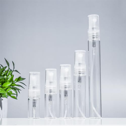 ccHuDE 20 Pcs Mini Glass Spray Bottles 5ml Refillable Perfume Atomizers