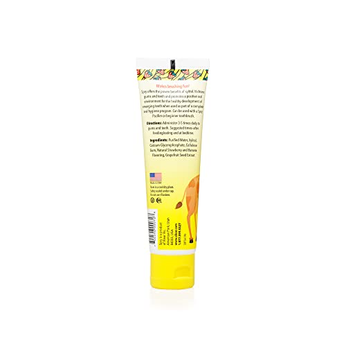 Spry Natural Kids Xylitol Tooth Gel, Strawberry Banana, 2 Fl Oz (Pack of 3)