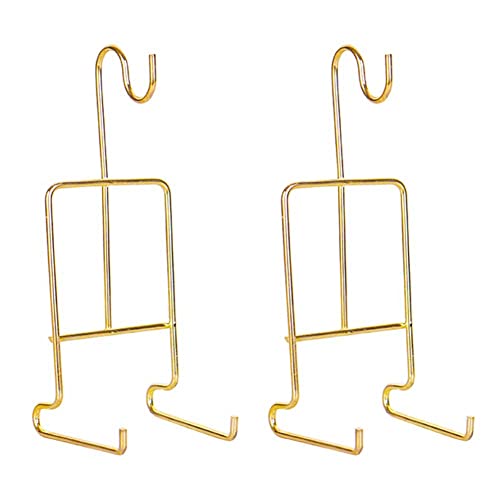 Teensery Metal Teacup and Saucer Display Stand Set - Gold