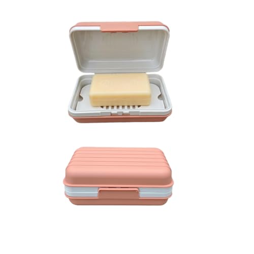 Travel Soap Box Set - 2 Leakproof Containers with Drainage Tray