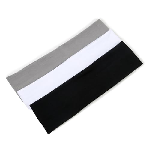 TERSE Women's Thick Stretchy Sweat Headbands Non-Slip Hair Accessories