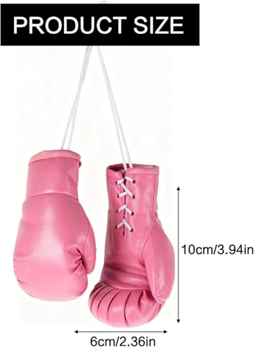 Mini Pink Boxing Gloves for Breast Cancer Awareness - Decorative Gift