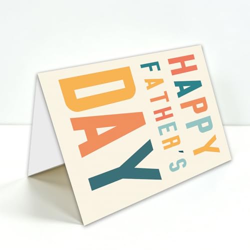 Father's Day Card for Dad - WX-429 with Kraft Envelope & Gold Seal