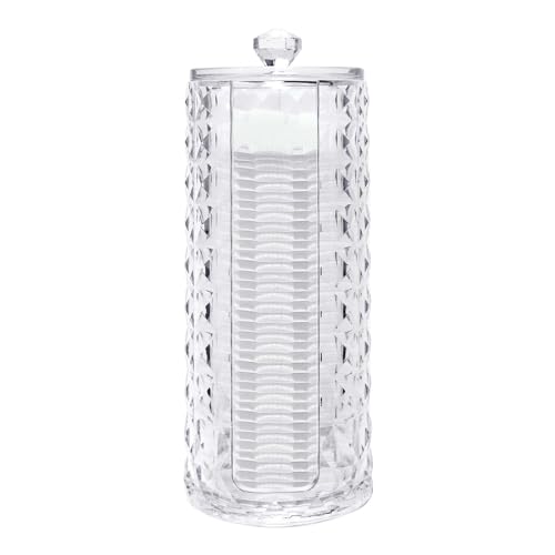 Acrylic Cotton Pads Holder - Easy Access Makeup Remover Organizer