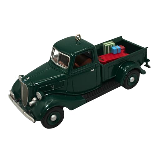 Hallmark Keepsake 1937 Ford V-8 Christmas Ornament - Handcrafted, Moving Wheels