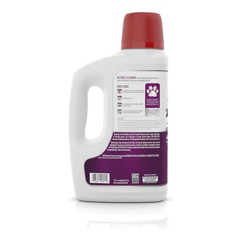 Hoover Pet Portable Spot Cleaner Solution, 64 oz., Tropical Breeze Scent, Upholstery and Carpet Shampoo Solution, Eliminates Pet Messes and Odors, Designed for Hoover CleanSlate Spot Cleaner
