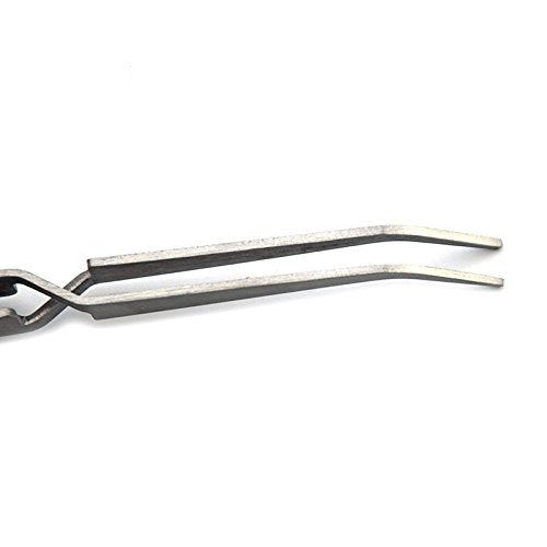 KADS Self-Closing Nail Sculpture Tweezer Curved Stainless Steel Clamp for C-Curve Acrylic Shaping