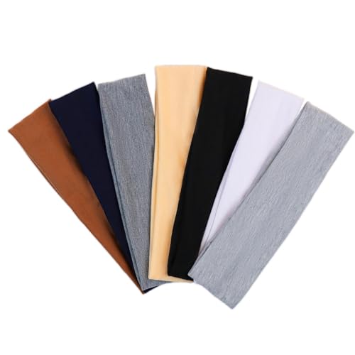 TKYPZY 7 Pack Non-Slip Athletic Headbands for Women Sports Yoga Workout