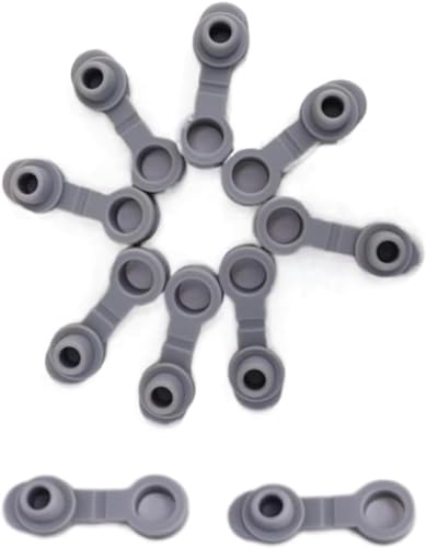 10-Pack Gray Silicone Grommets for Bottle Straw Holes - Tustao