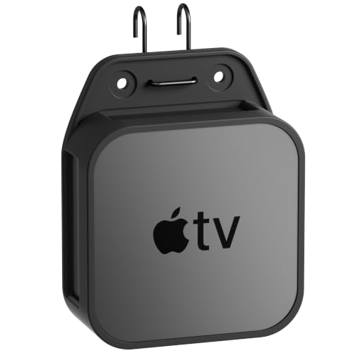 Silicone TV Mount for All Apple TV Generations - No Drill, Wall-Mounted, Anti-Scratch