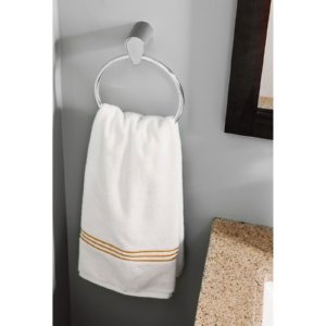 Moen YB4686CH Edgestone Towel Ring Chrome