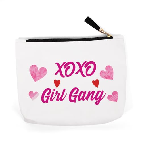 Galentine Makeup Bag Cotton Cosmetic Travel Toiletry Organizer Pouch
