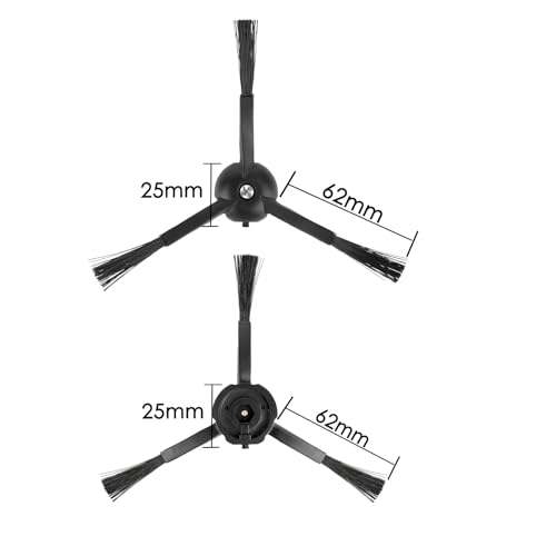 5-Pack Replacement Side Brushes for Roborock Q5 Max+, S8 MaxV Ultra