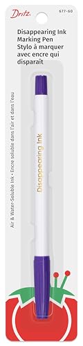 Dritz Disappearing Ink Fabric Marking Pen - Water-Soluble Sewing Marker