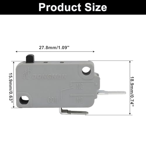 Murtenze KW3A Microwave Oven Door Switch - 16A, 2 Pack
