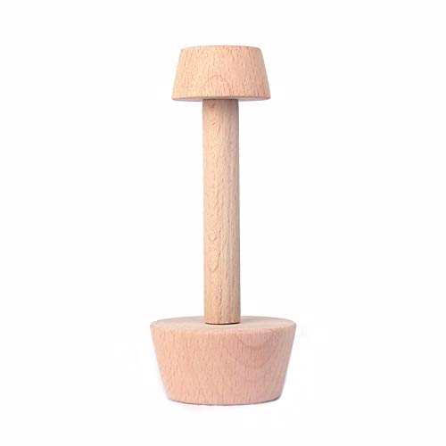 Wooden Double-Sided Tart Tamper and Pastry Crust Pusher - 14.8 cm