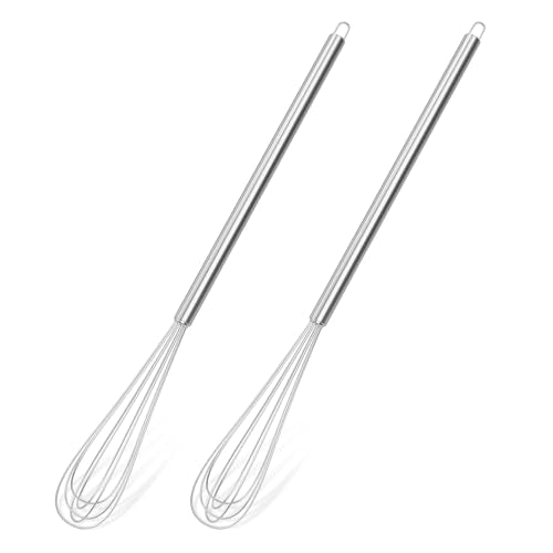 Tnlaile 2-Piece 11-Inch Mini Whisk Set - Stainless Steel Kitchen Tool