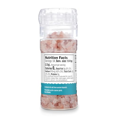 Himalayan Pink Salt with Adjustable Grinder - 4.77 Oz