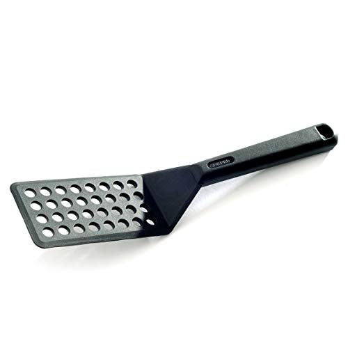 Norpro Black My Favorite Spatula with Holes - 10 Inch Nylon Cooking Tool