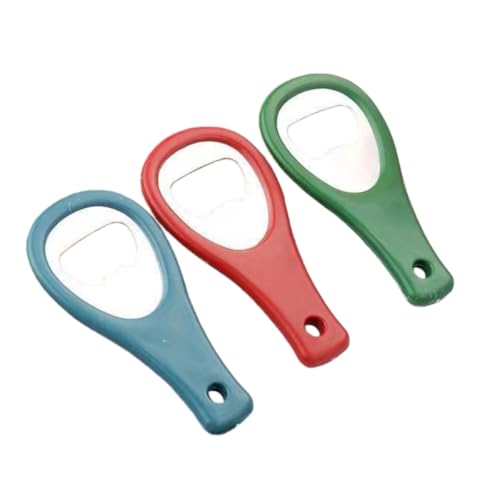Ergonomic Bottle Opener Set, 3-Pack Plastic Handle Bar Tools