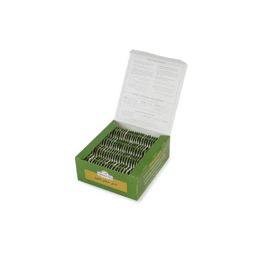 Ahmad Tea Cardamom Green Tea Bags, 100 Count - Caffeinated & Sugar-Free