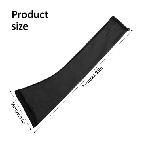 Extra Long Loc Sleeve for Dreadlocks - 28-32" Adjustable Hair Weave Cap Black