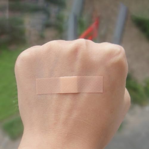 300 Pcs Small Bandages for Face, Mini PE Adhesive Nose Bandages, Flexible Breathable for Small Wound (3/8" x 1.5")