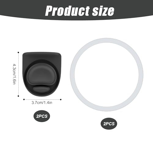 4pcs Bottle Seal Ring & Replacement Stopper for Owala FreeSip 24oz 32oz, BPA-Free Silicone O Ring Water Bottle Top Lid Replacement Parts for Owala 19oz 24oz 32oz 40oz, Gasket Plug Accessories