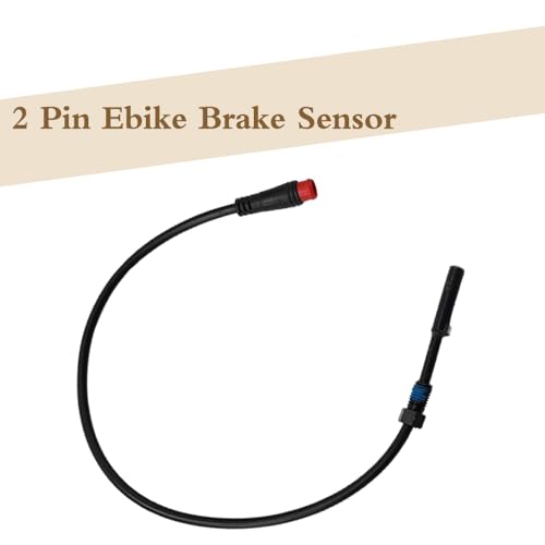 2Pcs Waterproof EBike Brake Sensor Sensitive 2 Pin Magnetic Cable for Electric Bikes Reliable Bike Brake Lever Sensor Cable for Enhanced Safety