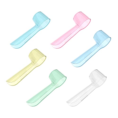 Nincha Toothbrush Head Covers for Oral-B, Pack of 6 Multi-Color Caps