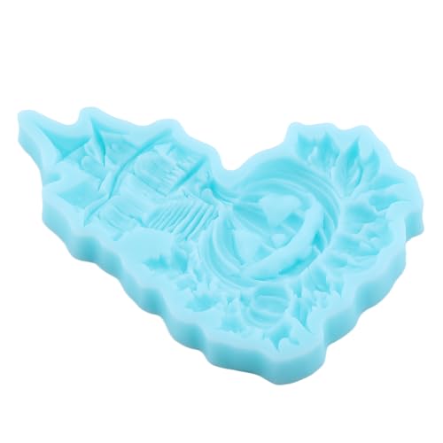 Halloween Fondant Molds - Pumpkin & Haunted House Silicone Mold