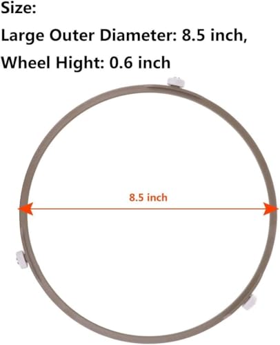 Brown Microwave Turntable Ring - 10.6 Inch Universal Fit