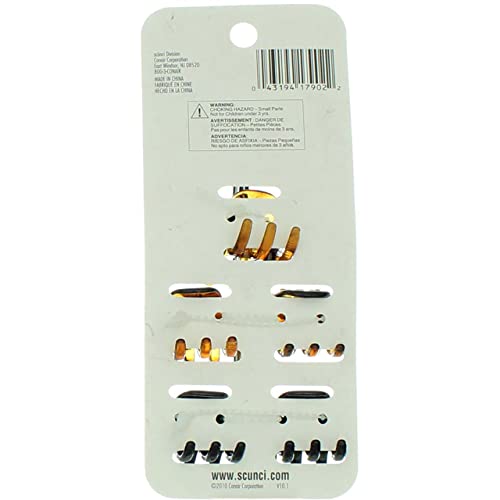Scunci No-Slip Grip Mini Jaw Clips Small Hair Claws 5 Pack