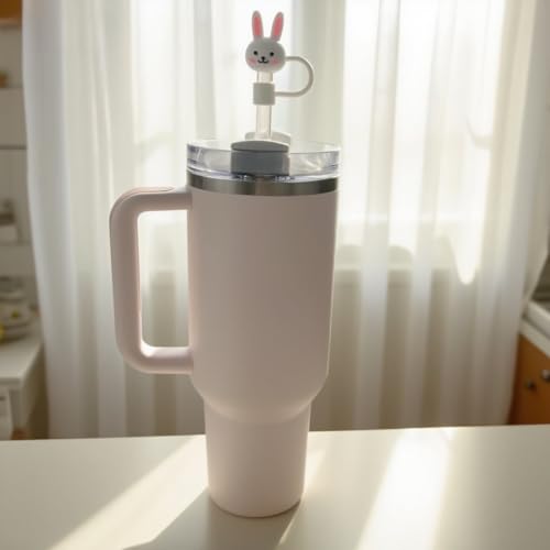 Silicone Rabbit Head Straw Cover for Stanley Cup 30oz & 40oz