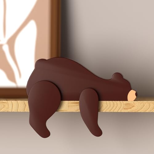Wooden Bear Nursery Decor - Adorable Woodland Shelf Sitter