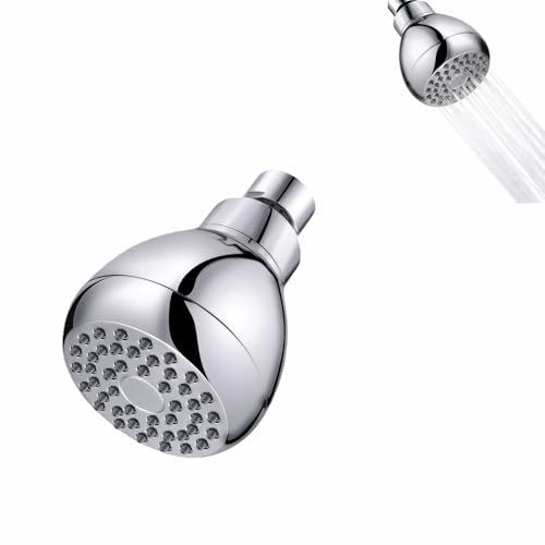High Pressure Shower Head with 360° Rotating Chrome Finish
