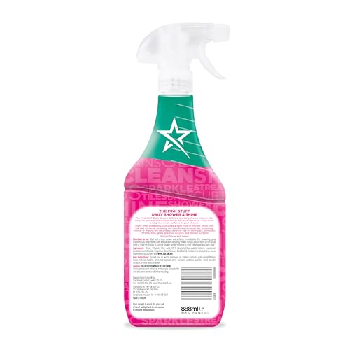 Stardrops Pink Stuff Miracle Daily Shower & Shine Spray 30oz Pack of 2 - Bathroom Glass Tile Cleaner