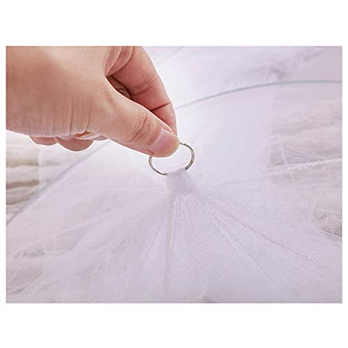 Pink Bed Canopy Mosquito Net 23.6" x 23.6" - No Opening Design for Kids & Camping