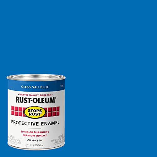 Rust-Oleum Stops Rust Protective Enamel Paint, Gloss Sail Blue, 2-Pack
